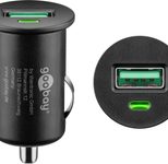 goobay 18W USB-A Kfz-Ladegerät, schwarz
