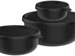 MEPAL Frischhaltedosen-Set Lumina, schwarz