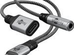 goobay Adapter USB-C/3,5mm AUX + USB-C