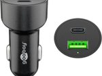 goobay 48W USB-A, USB-C Kfz-Ladegerät, schwarz