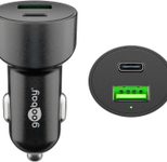goobay 48W USB-A, USB-C Kfz-Ladegerät, schwarz