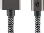 goobay USB-C/HDMI Kabel 1m silber, schwarz