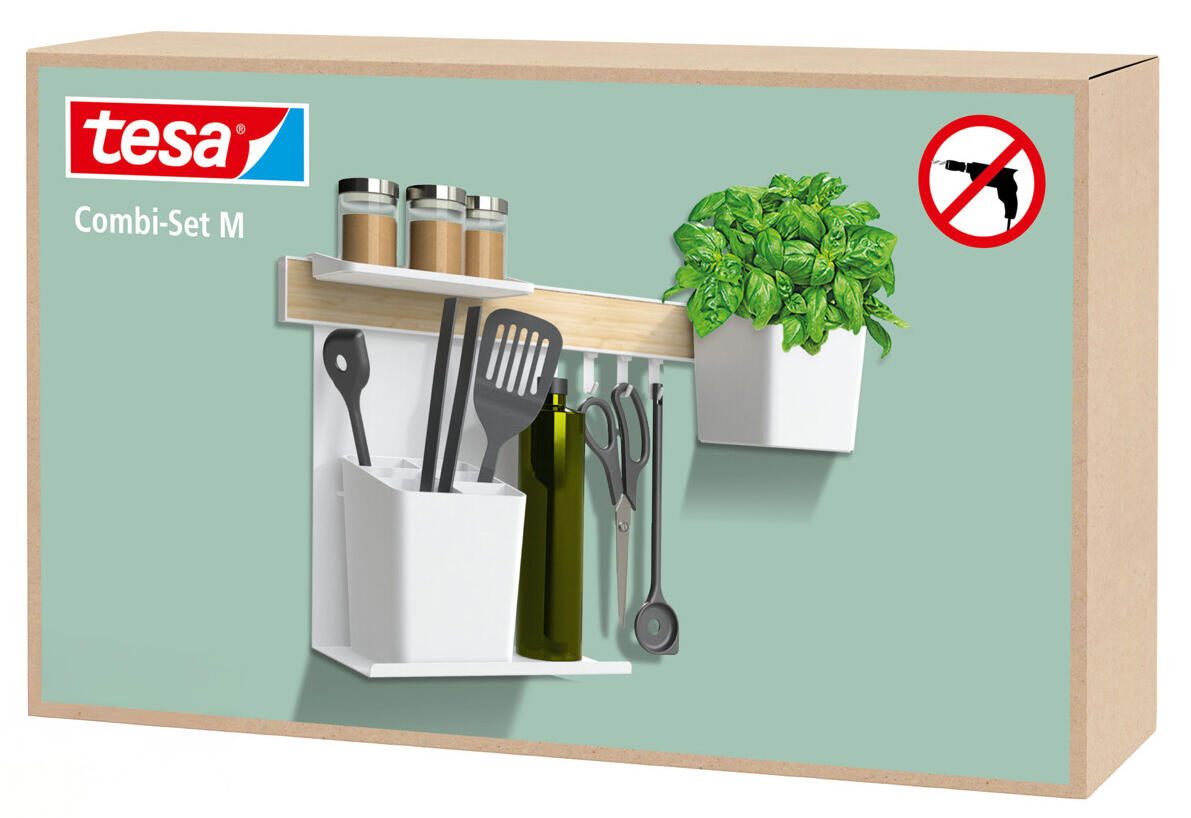 tesa Küchenorganizer Set M weiß