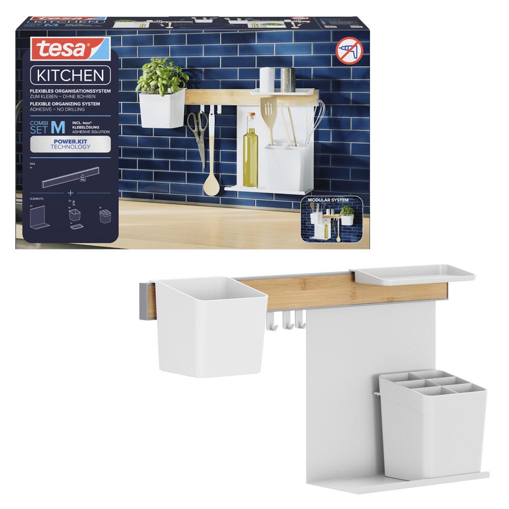 tesa Küchenorganizer Set M weiß