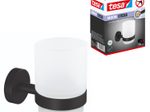 tesa Zahnputzbecherhalter MOON schwarz, weiß