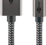 goobay USB-C/HDMI Kabel 2m silber, schwarz