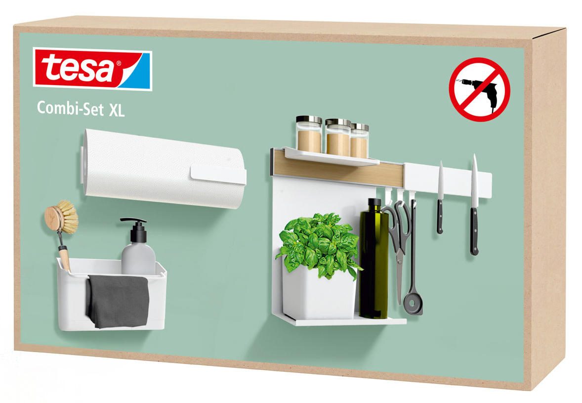 tesa Küchenorganizer Set XL weiß