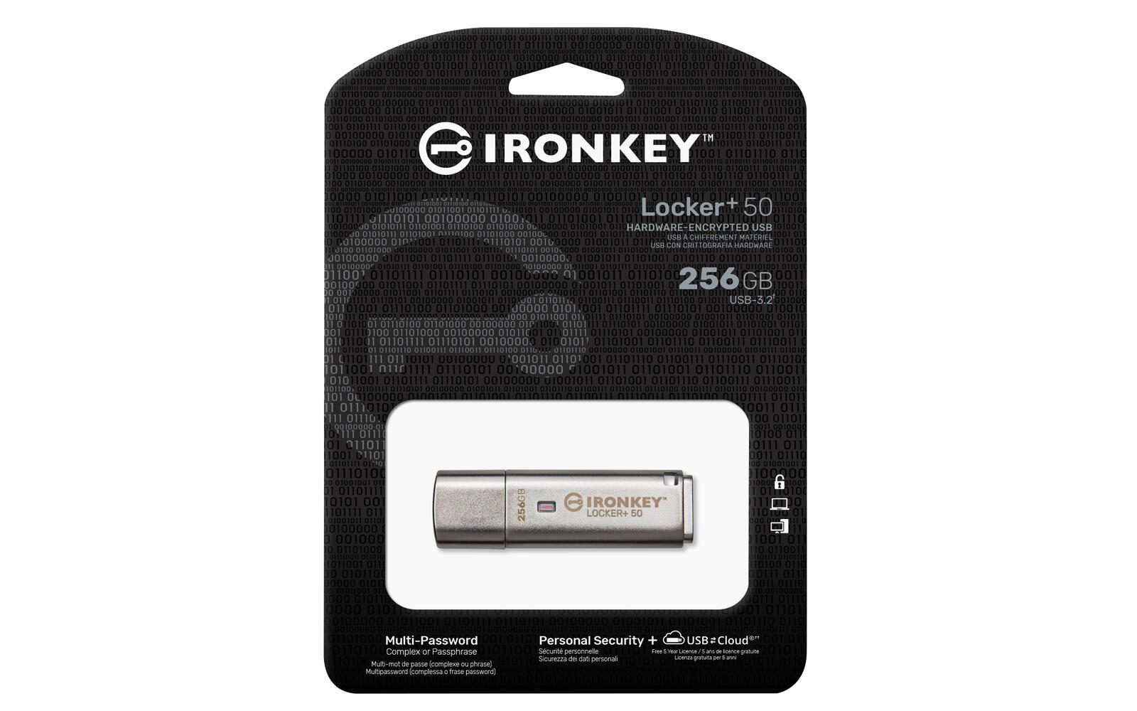 Kingston IronKey Locker+ 50 USB-Stick 256 GB