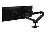 Ergotron LX Pro Monitor Tischhalterung - für 2 LCD-Displays - nebeneinander - Schwarz