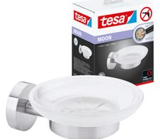 tesa Seifenschale Wandmontage MOON silber