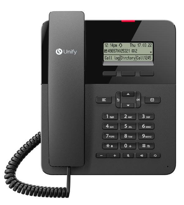 Unify OpenScape Desk Phone CP110 VoIP-Telefon, schwarz