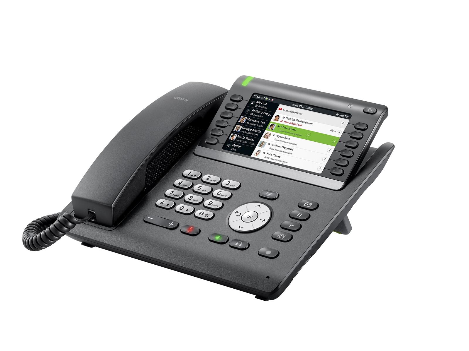 Unify OpenScape Desk Phone CP700X VoIP-Telefon, schwarz