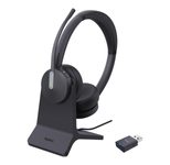 Yealink WH64 Hybrid Headset Dual Teams mit BHC70 Ladebasis