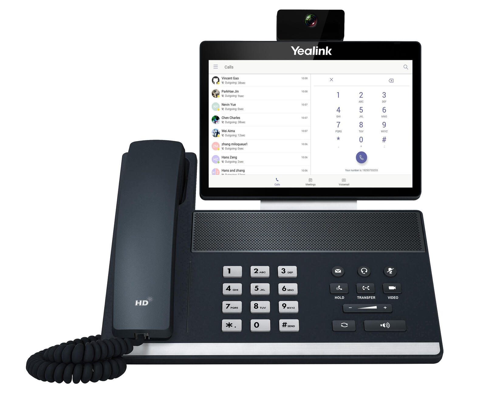 Yealink VP59 - Teams VoIP-Telefon mit Kamera und Rufnummernanzeige