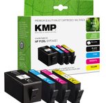 KMP schwarz, cyan, magenta, gelb Druckerpatronen kompatibel zu HP 912XL (3YP34AE), 4er-Set