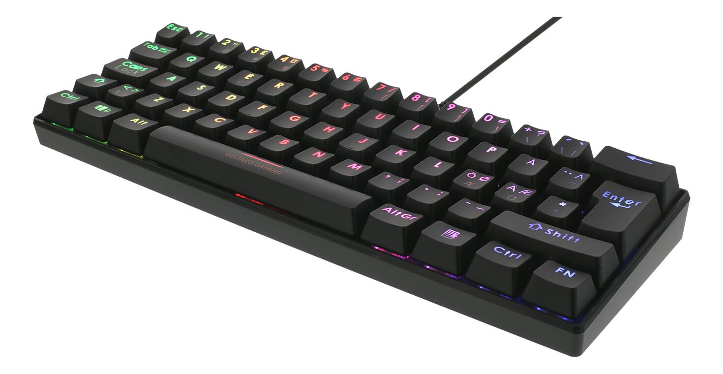Deltaco DK430 Gaming Tastatur, Schwarz