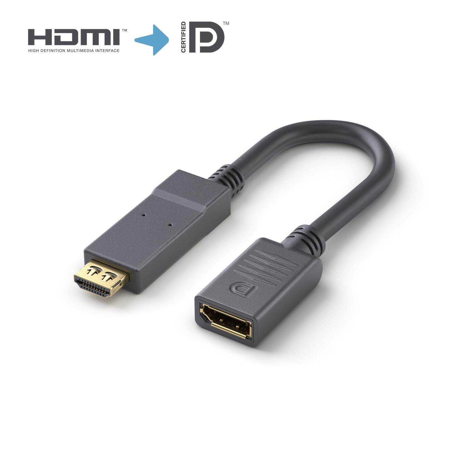 PureLink HDMI/DisplayPort Adapter 4K - PureInstall 0,10m