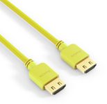 PureLink HDMI Kabel - PureInstall - Slim 1,00m - Gelb