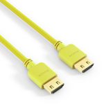 PureLink HDMI Kabel - PureInstall - Slim 1,00m - Gelb