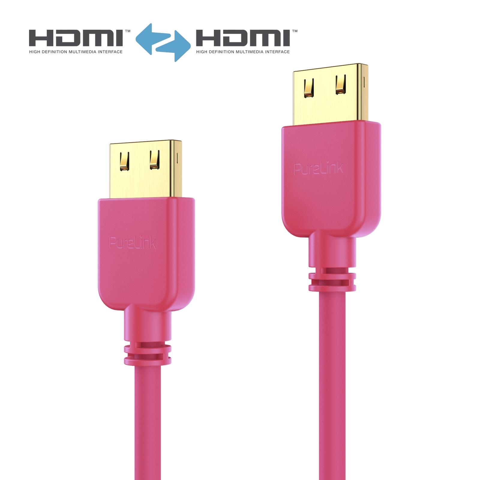 PureLink HDMI Kabel - PureInstall - Slim 1,50m - Rot