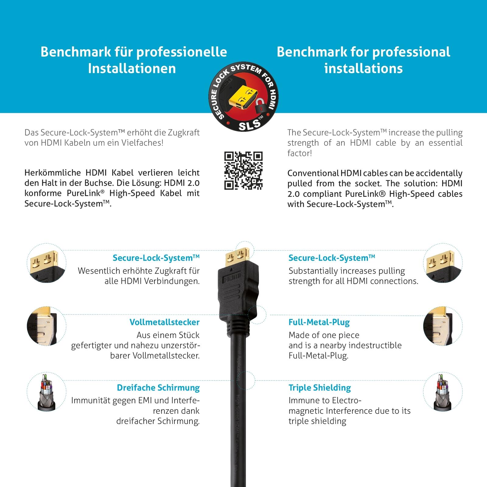 PureLink HDMI Kabel - PureInstall TPE halogenfrei 30,0m