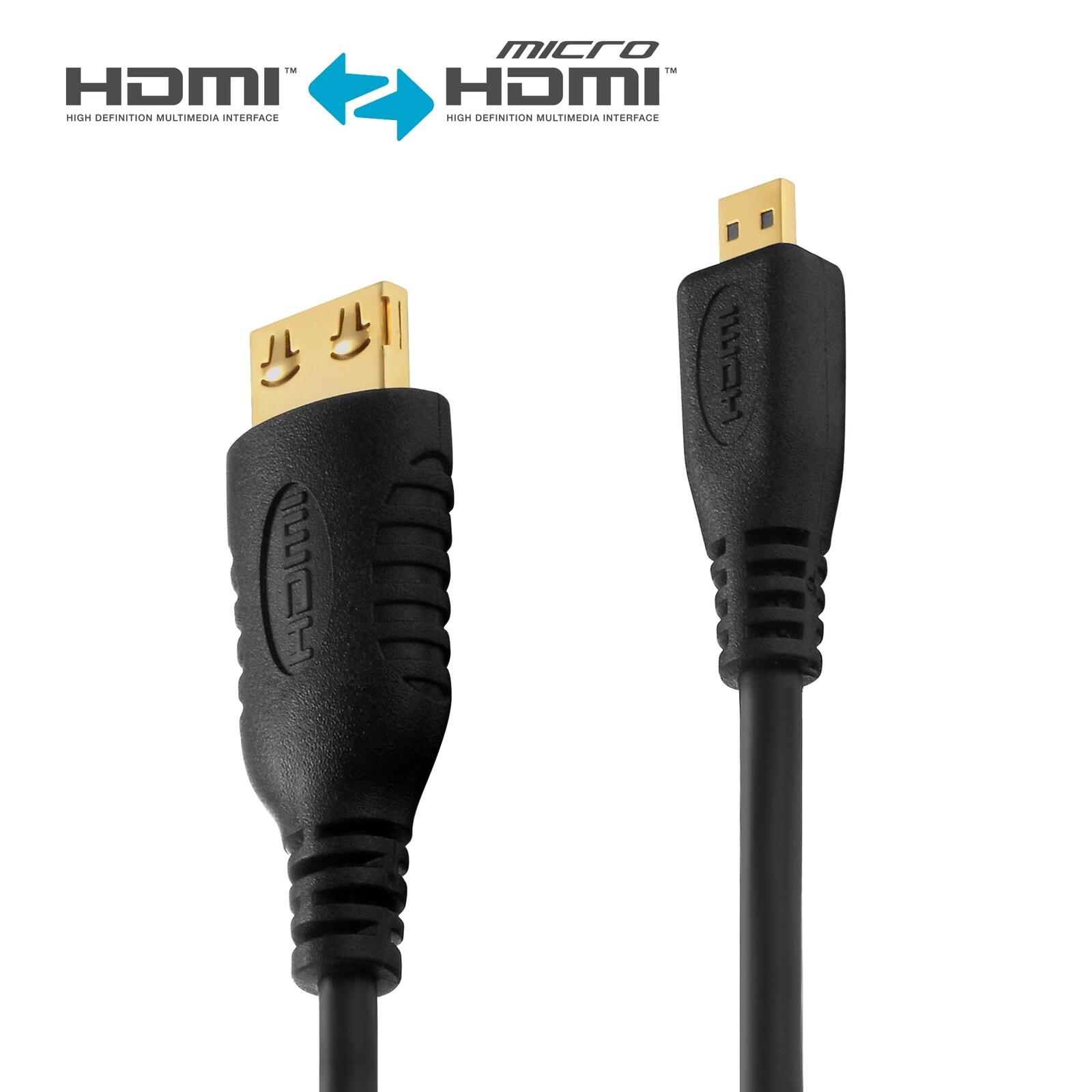 PureLink HDMI/Micro HDMI Kabel - PureInstall 3,00m