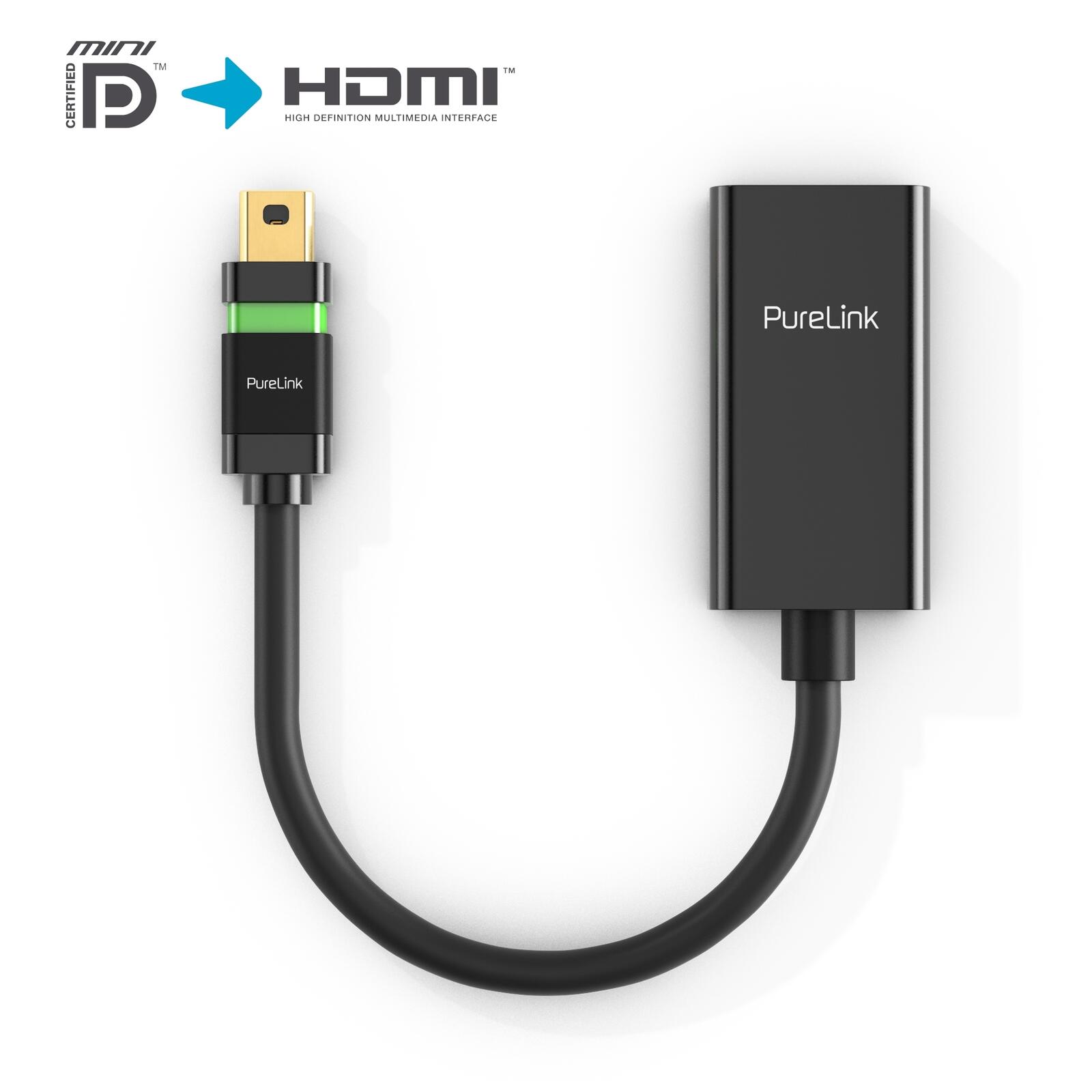 PureLink MiniDP/HDMI Adapter - Ultimate Serie - 0,15m - schwarz