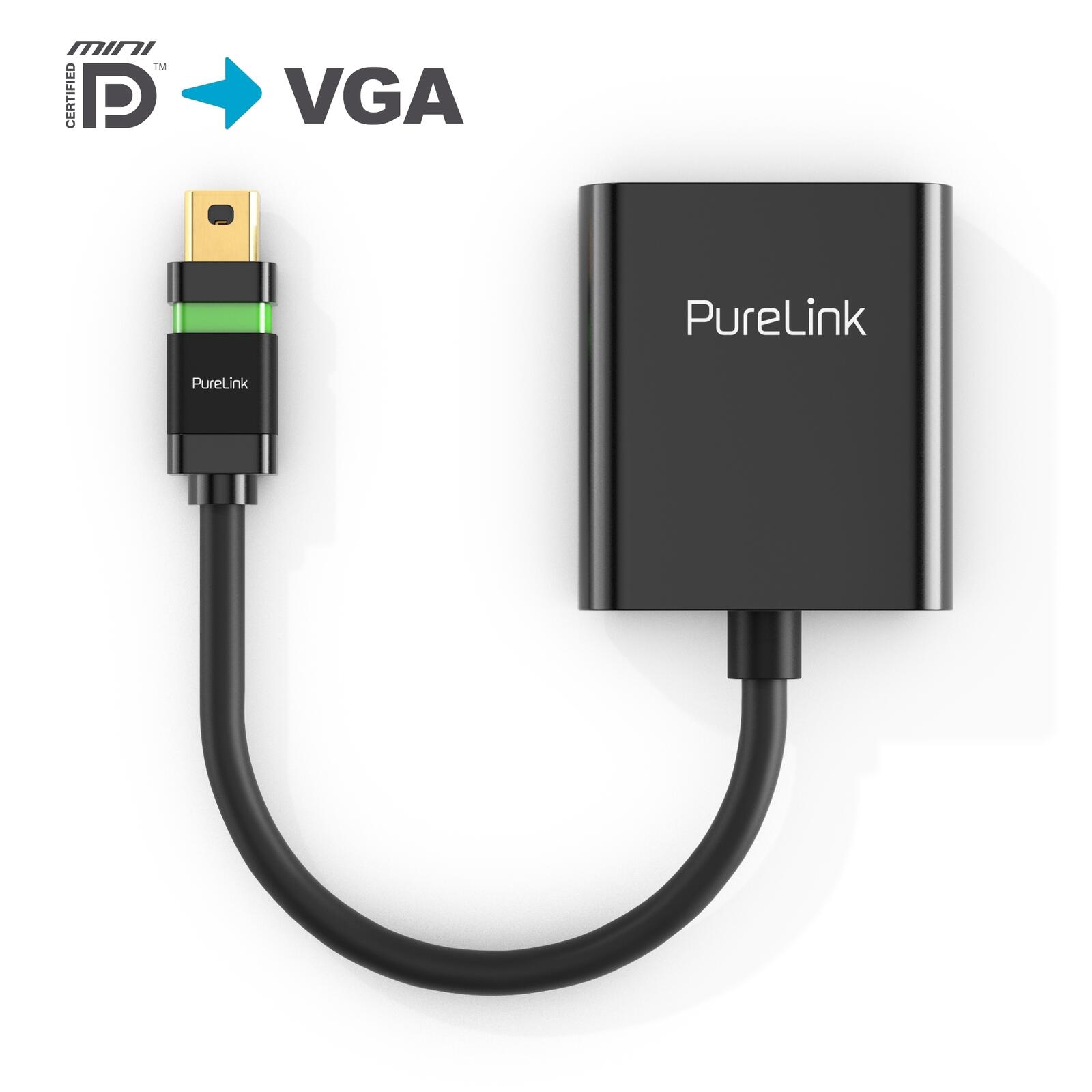 PureLink MiniDP/VGA Adapter - Ultimate Serie - 0,15m - schwarz