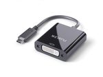 PureLink USB-C auf DVI Adapter - 1080p - iSerie - schwarz - 0,10m