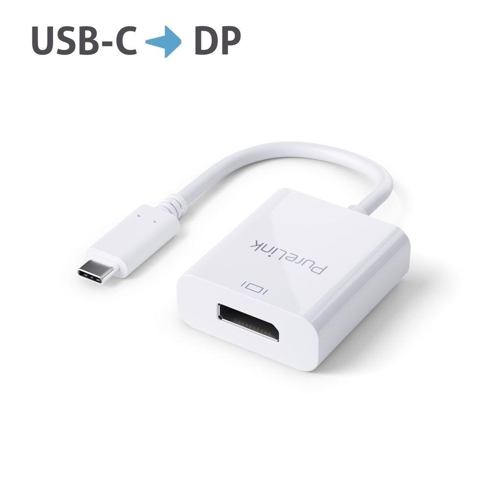 PureLink USB-C auf DisplayPort Adapter - 4K60 - iSerie - weiß - 0,10m