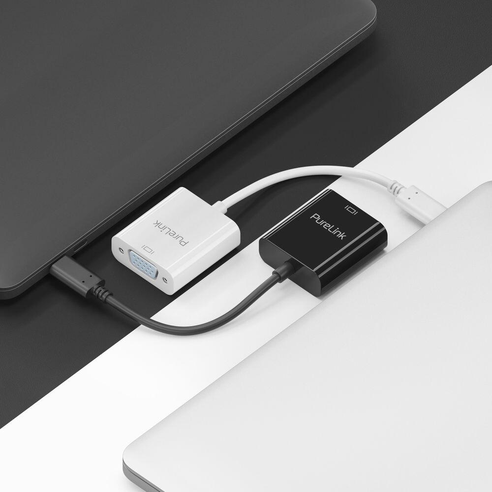 PureLink USB-C auf VGA Adapter - 1200p - iSerie - weiß - 0,10m