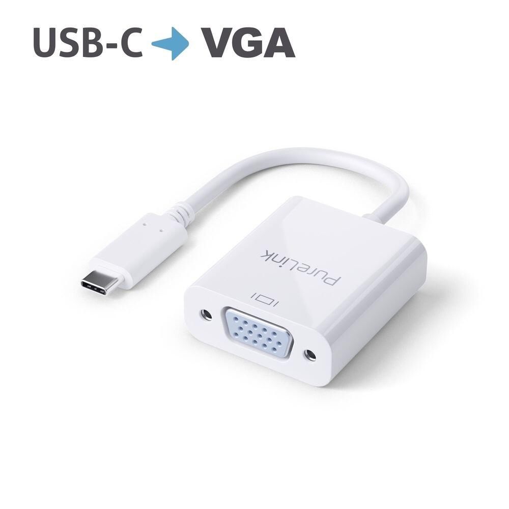 PureLink USB-C auf VGA Adapter - 1200p - iSerie - weiß - 0,10m