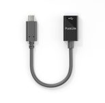 PureLink USB-C auf USB-A Adapter - USB 3.1 Gen 1 - iSerie - schwarz - 0,10m