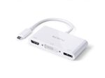 PureLink USB-C auf Multiport Adapter - iSerie - weiß - 0,10m