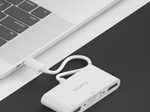 PureLink USB-C auf Multiport Adapter - iSerie - weiß - 0,10m