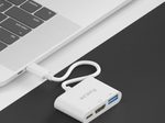 PureLink USB-C auf Multiport Adapter - iSerie - weiß - 0,10m