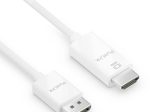 PureLink DisplayPort auf HDMI Kabel - 4K60 - iSerie - weiß - 1,00m