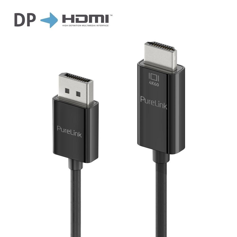 PureLink DisplayPort auf HDMI Kabel - 4K60 - iSerie - schwarz - 2,00m