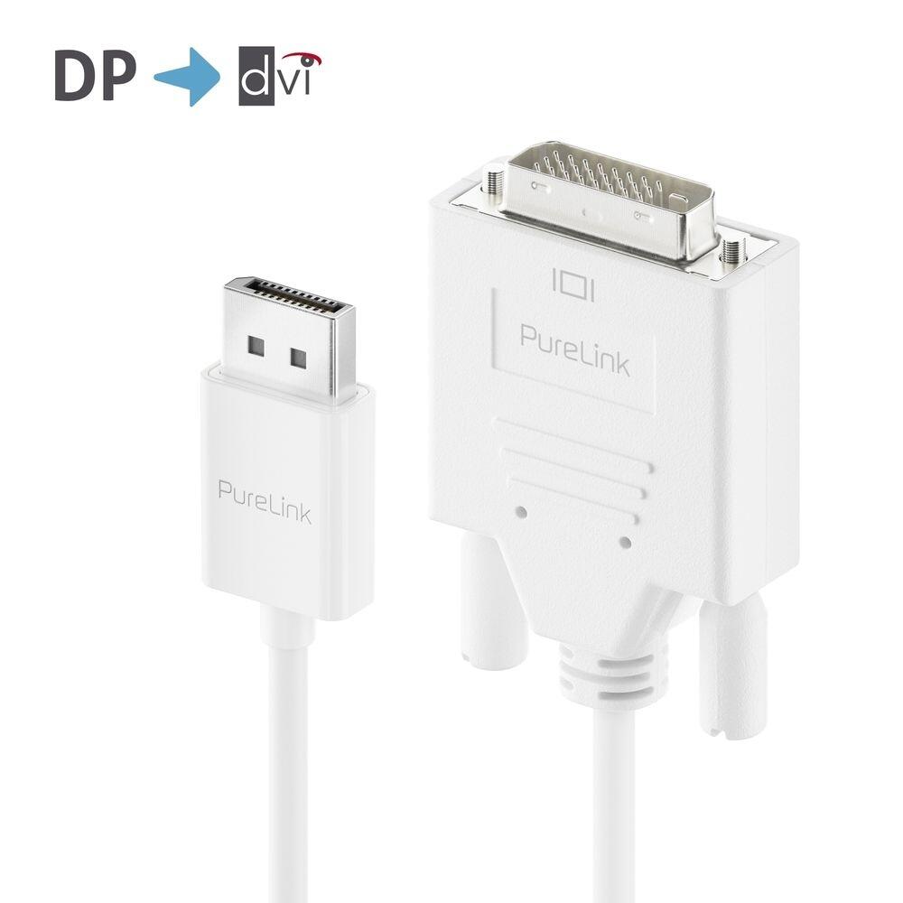PureLink DisplayPort auf DVI Kabel - 1920x1200 - WUXGA - iSerie - weiß - 2,00m