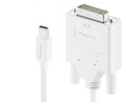 PureLink Mini DisplayPort auf DVI Kabel - 1920x1200 - WUXGA - iSerie - weiß - 1,50m