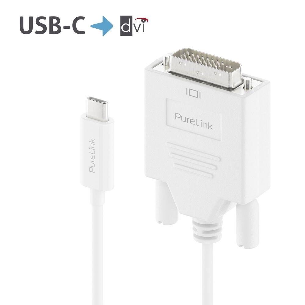 PureLink USB-C auf DVI Kabel - 1920x1200 - WUXGA - iSerie - weiß - 1,50m