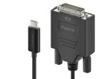 PureLink USB-C auf DVI Kabel - 1920x1200 - WUXGA - iSerie - schwarz - 1,50m
