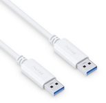 PureLink USB-A auf USB-A Kabel - 3.1 Gen 1, 3A/5V/15W, 5G - iSerie - weiß - 1,50m