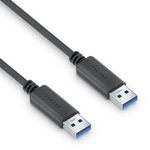PureLink USB-A auf USB-A Kabel - 3.1 Gen 2, 3A/5V/15W, 10G - iSerie - schwarz - 0,50m