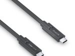 PureLink USB-C auf USB-C Kabel - 3.1 Gen 1, 3A/5V/60W, 5G, DP Alt Mode - iSerie - schwarz - 1,50m