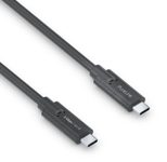 PureLink USB-C auf USB-C Kabel - 3.1 Gen 1, 3A/5V/60W, 5G, DP Alt Mode - iSerie - schwarz - 1,50m