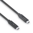 PureLink USB-C auf USB-C Kabel - 3.1 Gen 1, 3A/5V/60W, 5G, DP Alt Mode - iSerie - schwarz - 2,00m