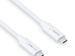 PureLink USB-C auf USB-C Kabel - 3.1 Gen 2, 5A, 10G, DP Alt Mode - iSerie - weiß - 1,00m