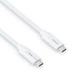 PureLink USB-C auf USB-C Kabel - 3.1 Gen 2, 5A, 10G, DP Alt Mode - iSerie - weiß - 1,00m