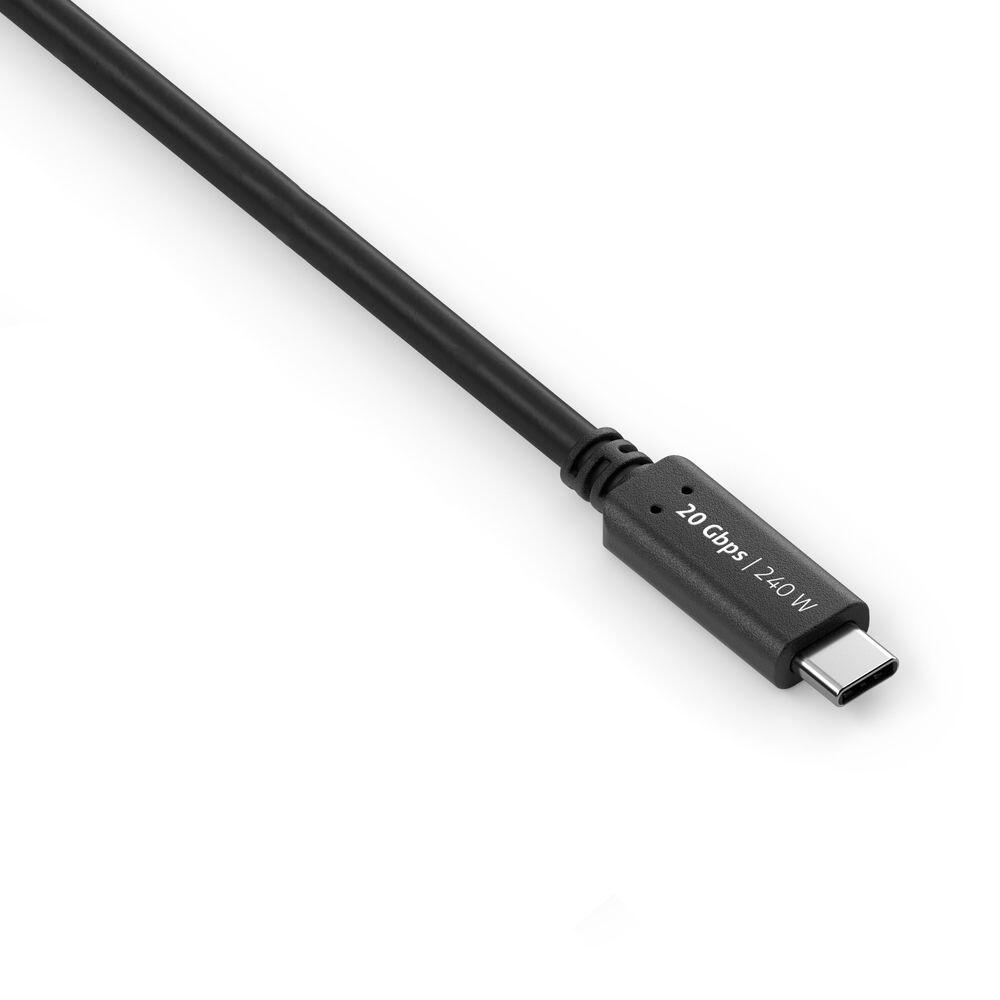 PureLink USB-C auf USB-C Kabel - USB4 Gen 2x2, 5A, EPR 240W, 20G, DP Alt Mode - iSerie - schwarz - 1,00m